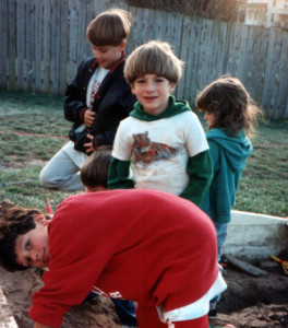 Connor (with the tiger shirt & moppet haircut) in 1993. Also pictured: Jyles (in red), Zach (in the black jacket), and Michel (behind Connor, and mentioned in reason #10)