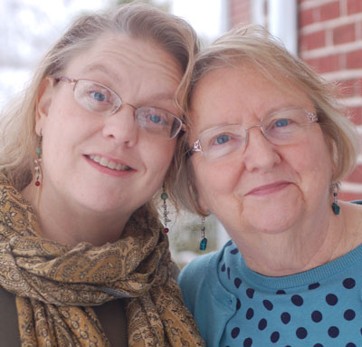 Parent and soon-to-be-Trustee Joan Cramer (left) with her mother.